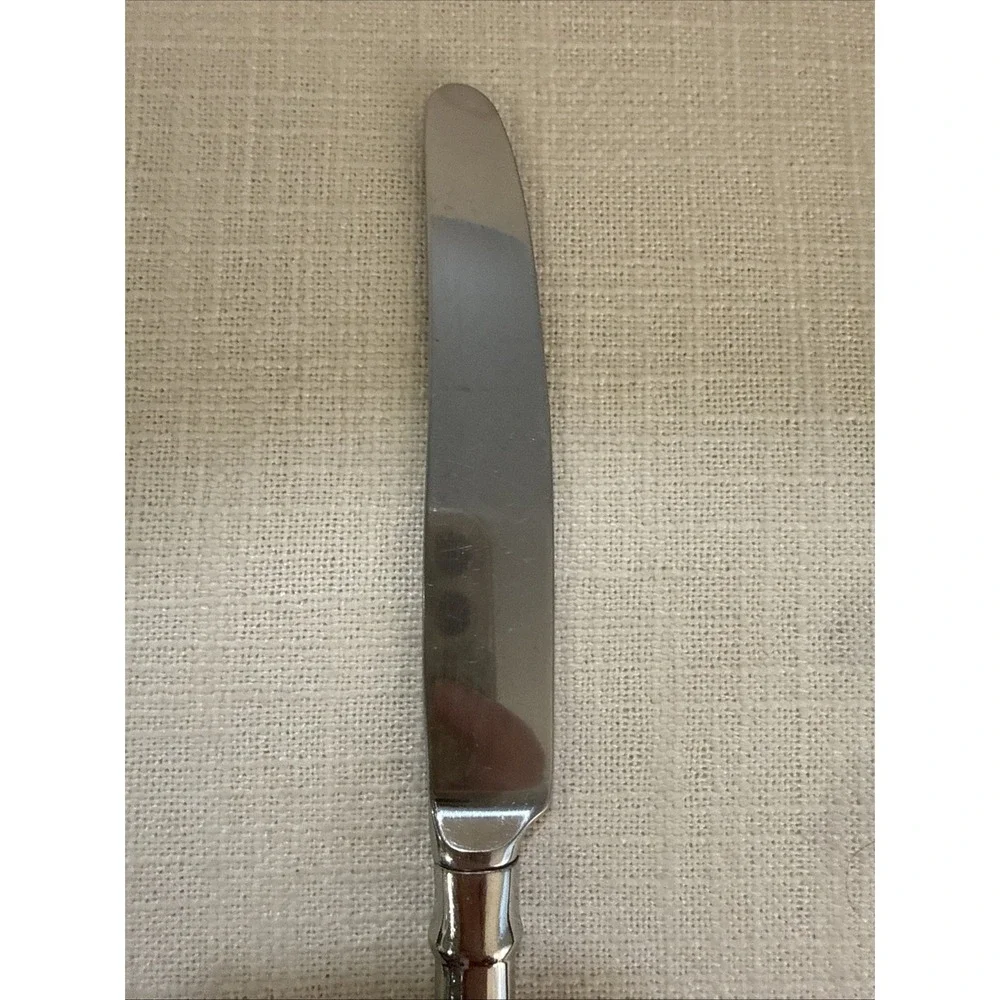 Oneida Golden Juilliard Cube Heirloom Stainless Flatware Gold Accent Tip Knife‎